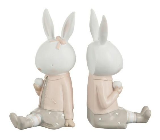 Figurína Jolipa Fantázia (11x12x23cm) (Biela + Béžová) (2ks)