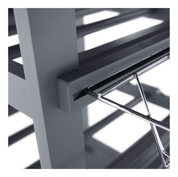 Kolica za posluživanje Brooke (siva + prirodna)