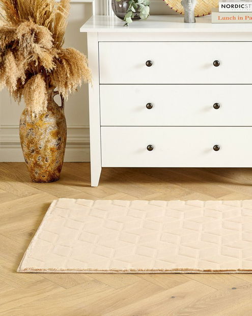 Covor din blană artificială 80 x 150 cm Thae (bej)