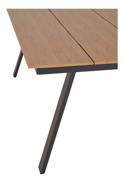 Záhradný stôl Tnaveria (prírodná + čierna)