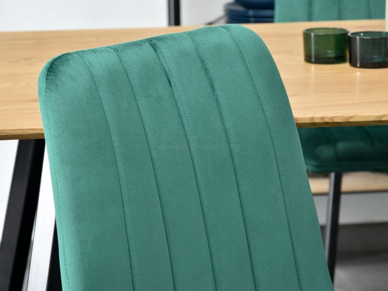 Scaun Mia (verde + auriu)