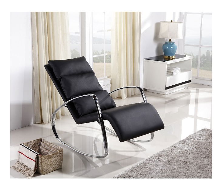 Hojdacie kreslo Dodford (čierna)