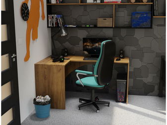 Sarok pc asztal Uhlominn (arany craft)