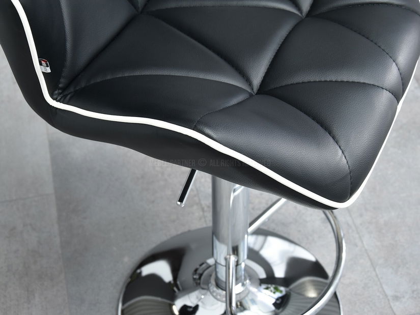 Stolička Huhu (čierna + chrómová)