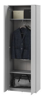 Šatníková skriňa 2D Semplo SM 01 (sivá) 