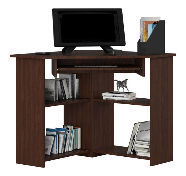 Masă PC de colț Titus (wenge) *resigilat