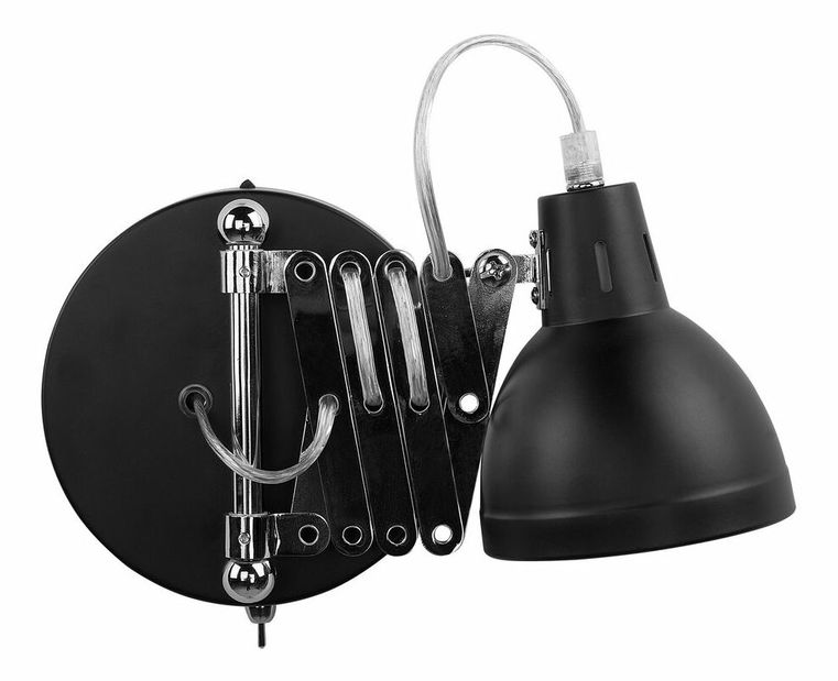 Nástenná lampa Hidalgo (čierna)