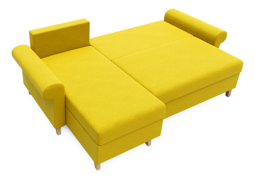 Rohová sedačka Ostrol (žltá) (L)