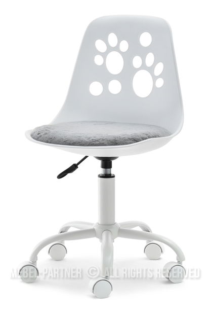 Detská stolička Footy (šedá + biela)