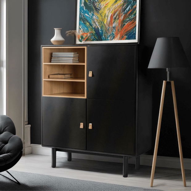 Regál Vegabondos (čierna) 