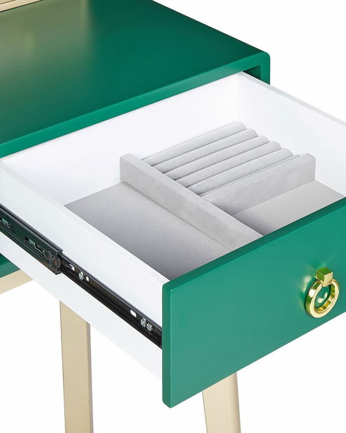 Toaletný stolík Fedro (zelená)