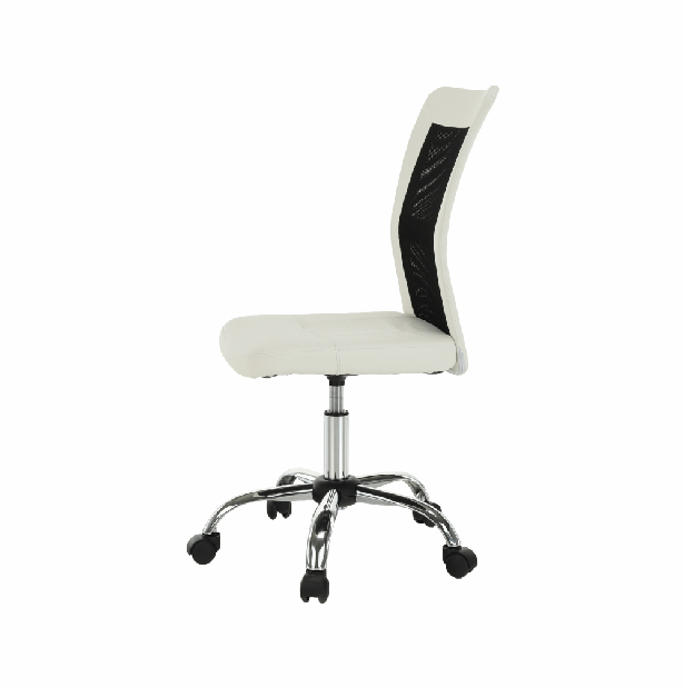 Kancelárska stolička Indi (čierna + biela)