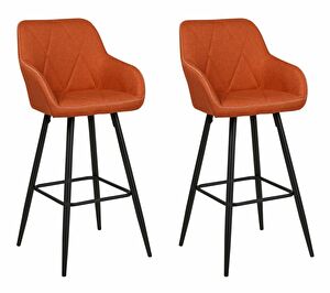 Set barskih stolica (2 kom.) Donna (narančasta)