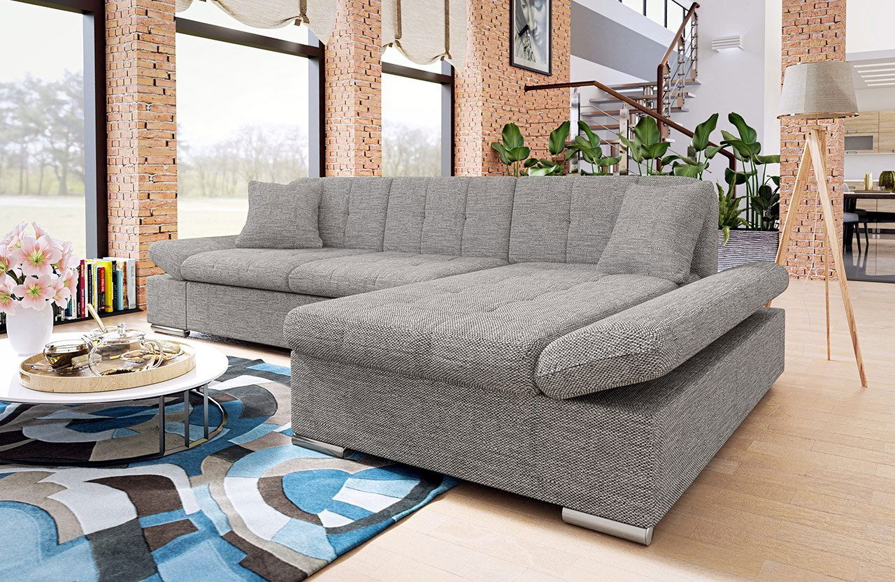 Sarokkanapé garnitúra Makalu (szürke)