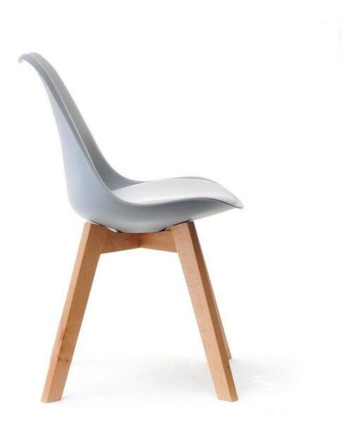 Stolica Large Wood (siva + bukva)