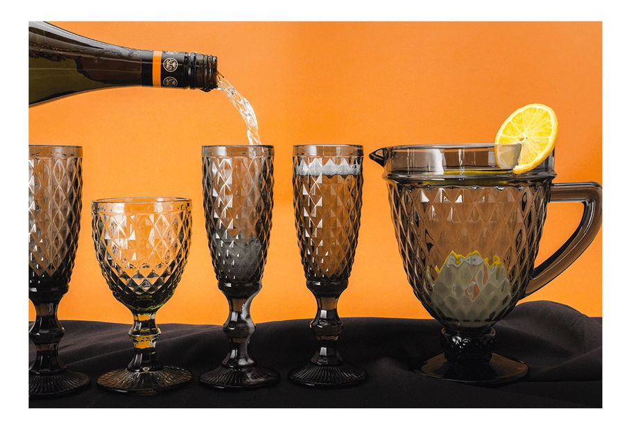 Retro pezsgőspohár készlet (4 db.) Verogas Typ 4 (többszínű)