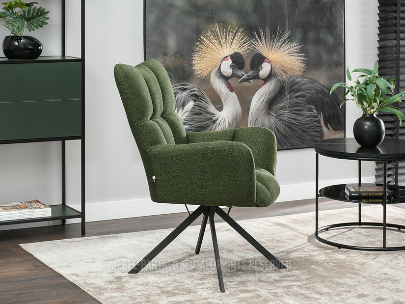 Fotoliu Kikino X (verde + negru)