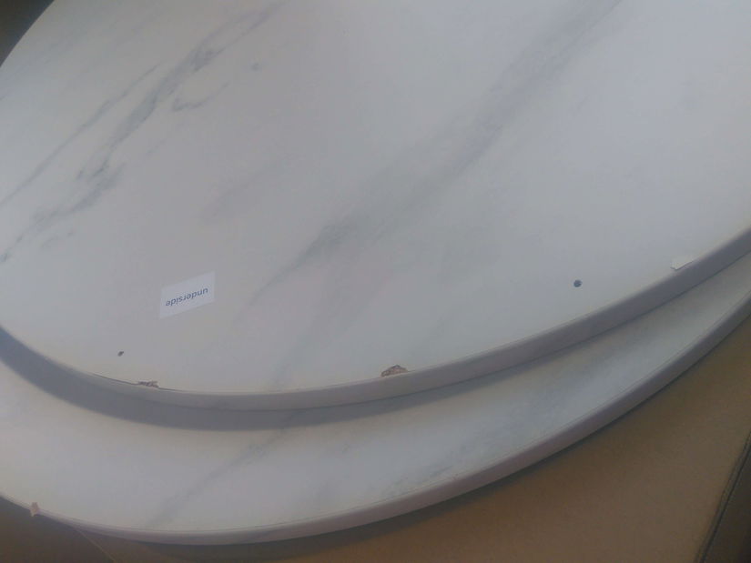 Masă de cafea pentru sufragerie Zinzit Kashmir (cașmir + marmură bianco) *resigilat