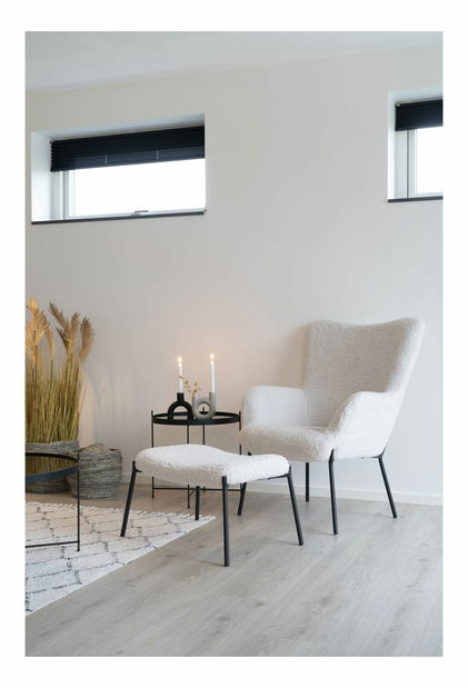 Kreslo s taburetkou Geaveta 2 (biela)