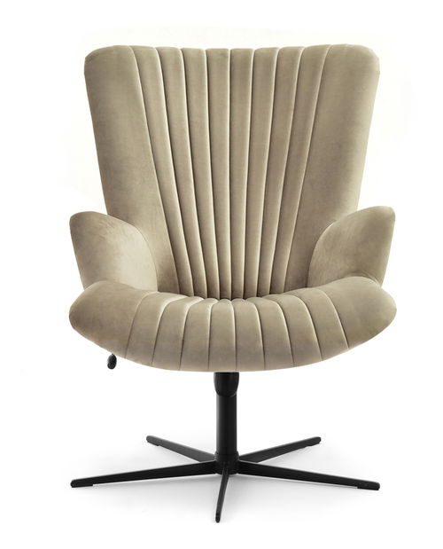 Relaxačné kreslo Elesenta (piesková + čierna)