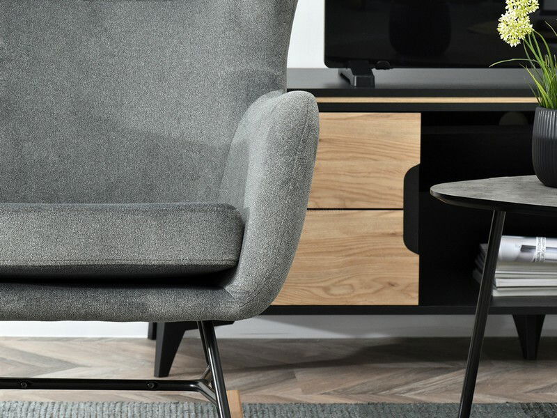 Fotel Nesia (szürke + fehér bükk)