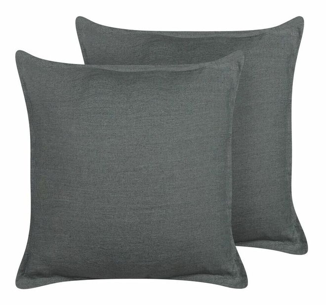 Set 2 buc perne decorative 45 x 45 cm Subut (gri)