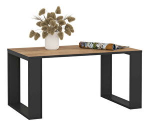 Konferenčný stolík Necesito (dub craft + čierna)
