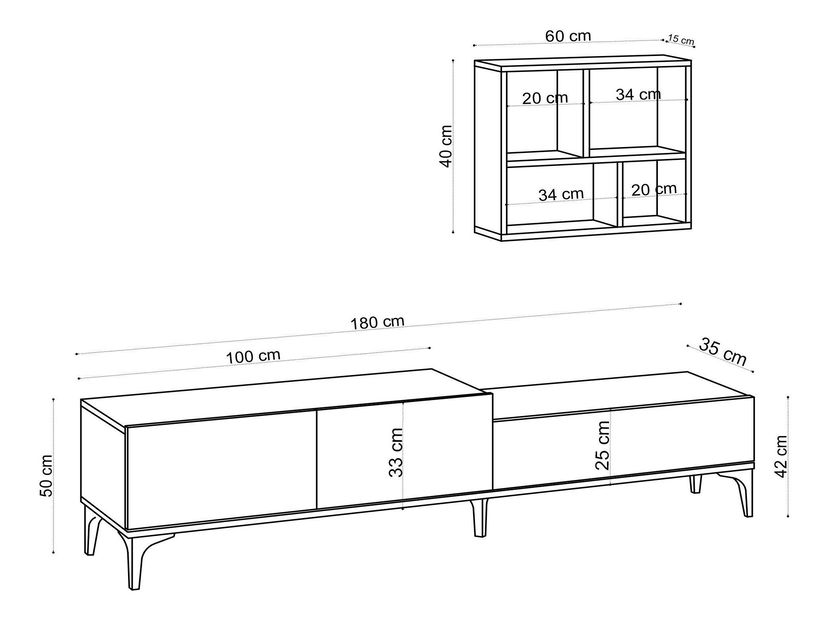 Mobilier living Didoso (stejar) 