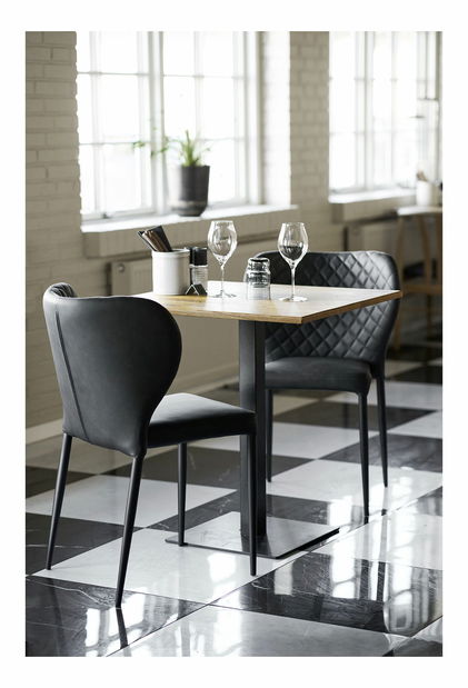 Jedálenská stolička Paria (sivá)