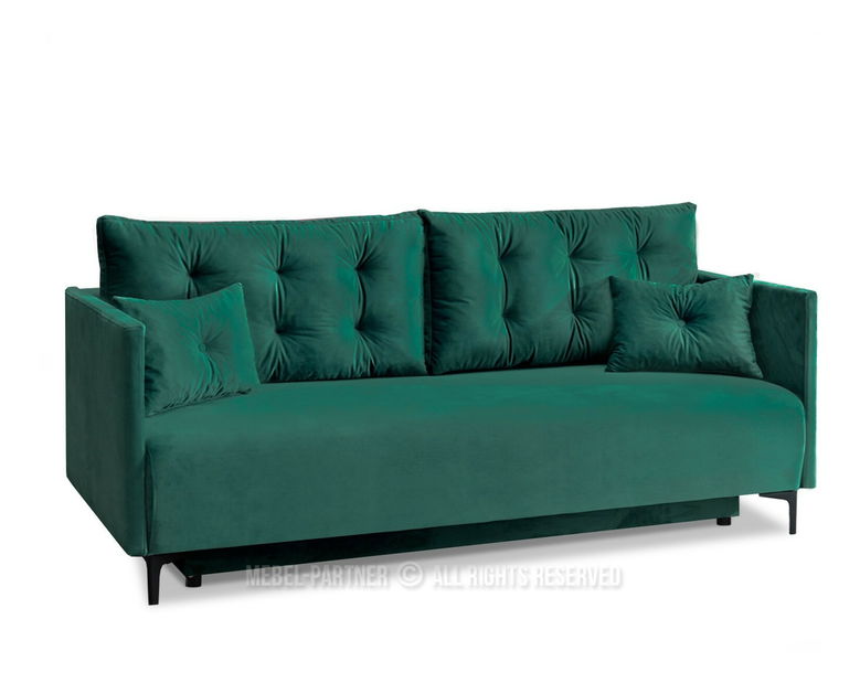 Kétszemélyes kanapé Mastil (zöld + fekete)