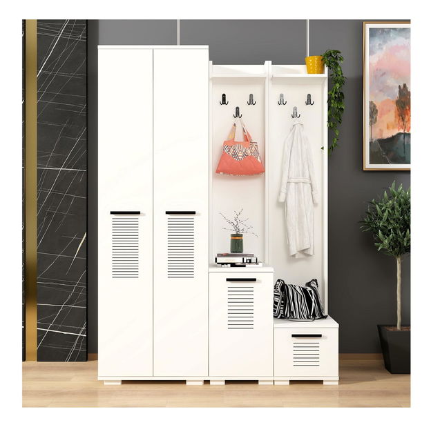 Predsieňová zostava Vipapo 2 (biela) 