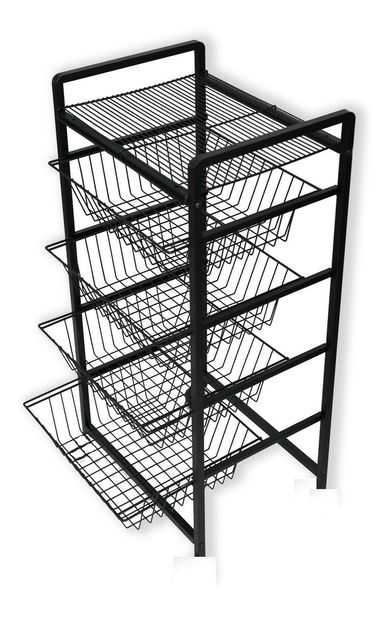 Tálalóasztal Tosina 1 (fekete) 