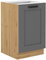 Dolná kuchynská skrinka Lucid 50 ZL 1F BB (korpus: dub artisan + front: mdf dustgrey)