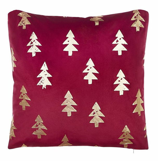 Sada 2 ozdobných vankúšov 45 x 45 cm Cupo (červená)