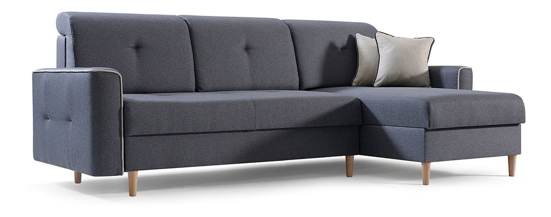 Sarokkanapé Hosta (szürke + világosszürke) (J)