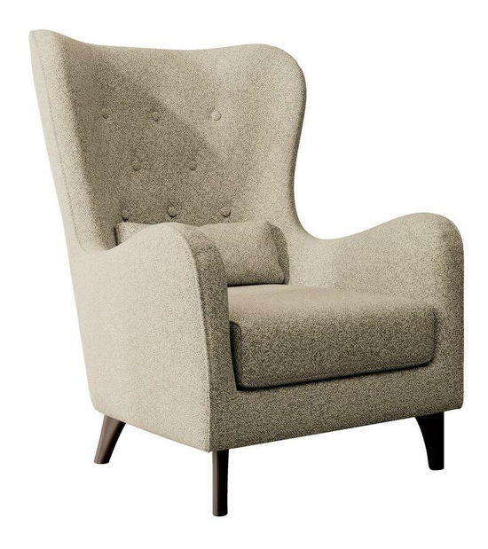 Fotelja s tabureom Calimero II (bež + wenge)