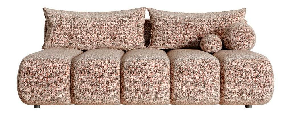 Canapea trei locuri Didier mini (cărămiziu + negru)