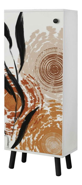 Cipőtároló (cipősszekrény) Nibiti (fehér + fekete)