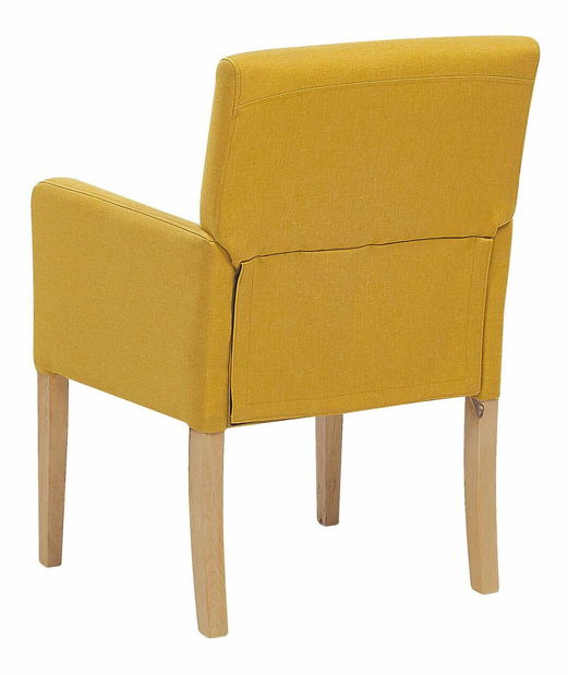 Scaun de sufragerie ROCKY (textil) (galben)