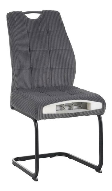 Jedálenská stolička Kalme (sivá + čierna)