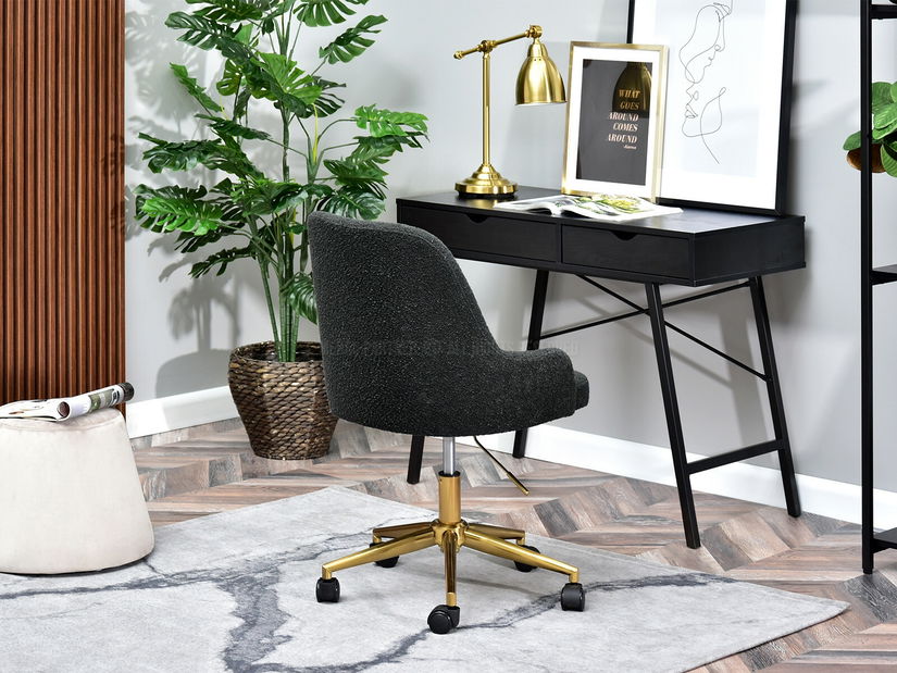 Fotoliu relax Mio M (negru + auriu)