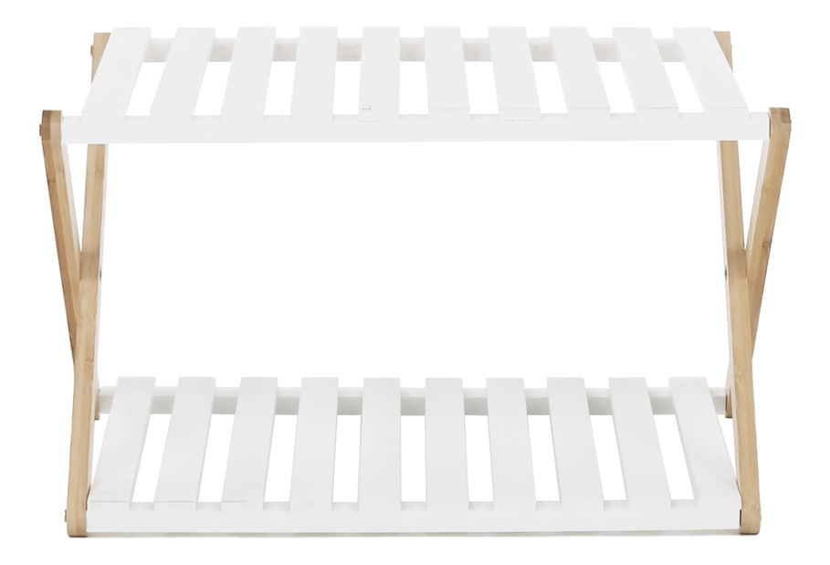 Regál Petria 1 (biela + hnedá)