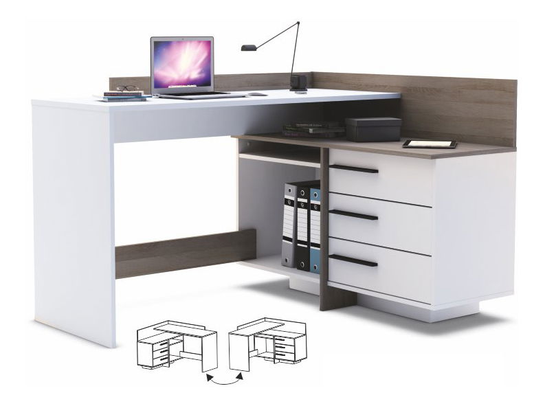 Rohový PC stolík Tale 484879