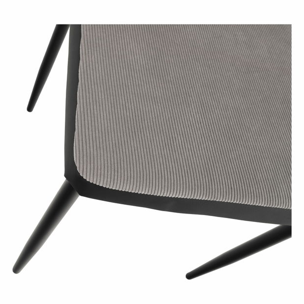 Blagovaonska stolica Enrico (svijetlo siva + crna)