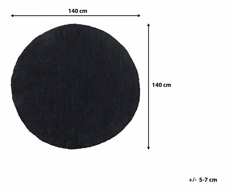 Szőnyeg 140 cm Damte (fekete)