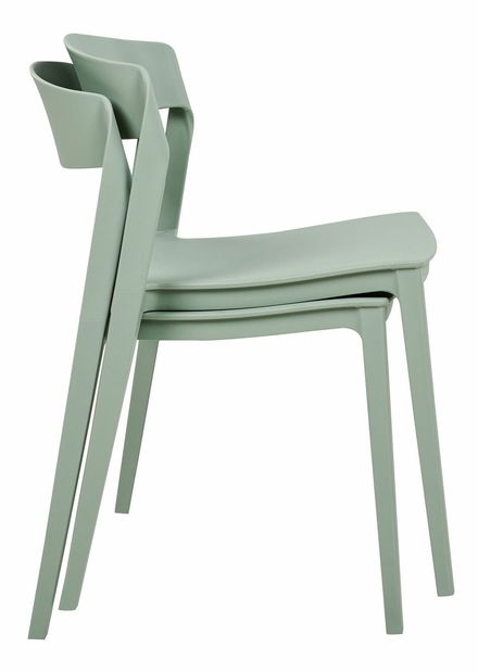 Set 2 buc scaune de sufragerie Seasar (verde) 