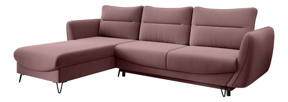 Rohová sedačka Scottie 24 (staroružová) (L)
