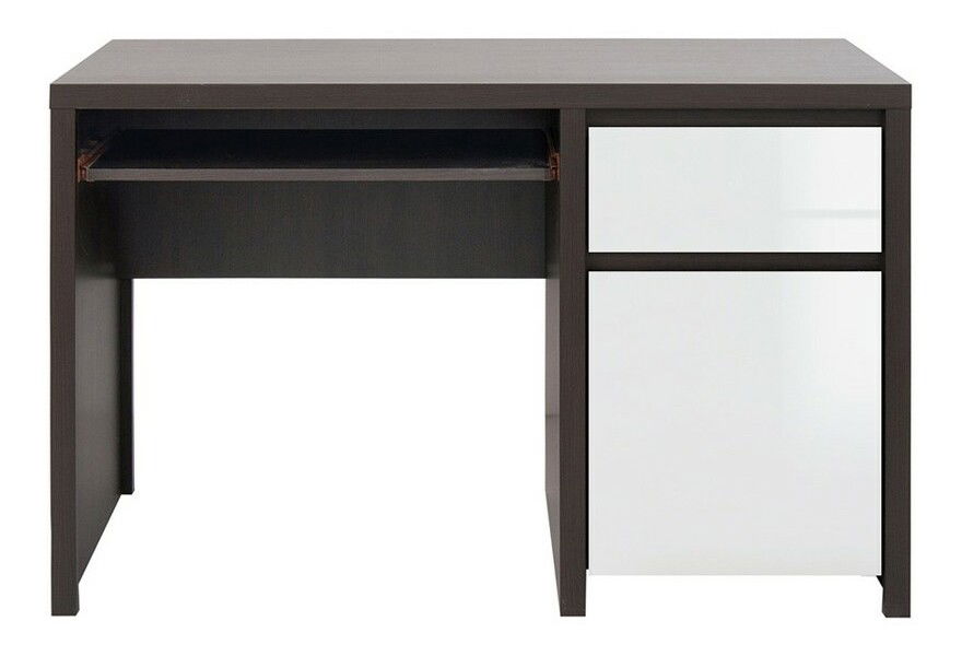 Masă PC Kasey BIU1D1S/120 (Wenge + Alb lucios)