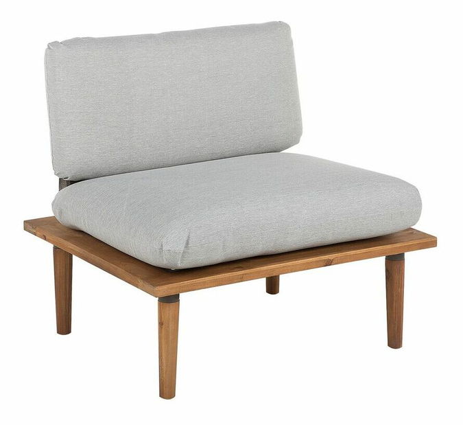 Záhradná sedacia súprava Fresno (svetlosivá) (4 kresla)