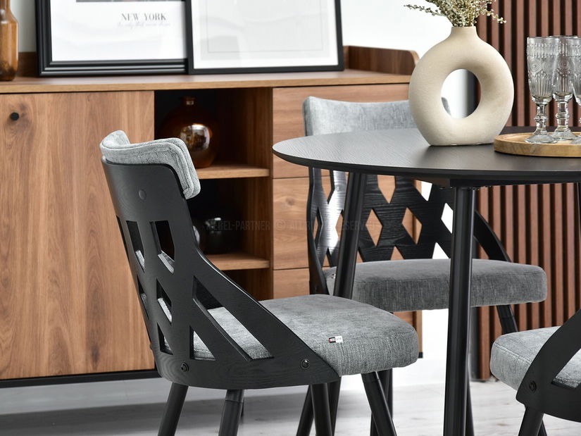 Stolička Crab (čiernošedá + čierna)